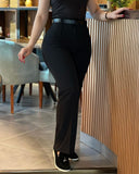 High Waist Straight Leg Work Pants