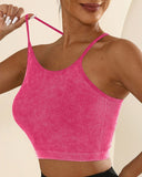 U Neck Racer Back Crop Active Top