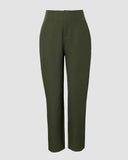 High Waist Cropped Work Pants