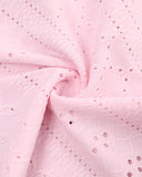 Eyelet Embroidery Frill Hem Tank Top