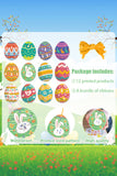 Ginger Easter Eggs Paper Decorative Pendant Set