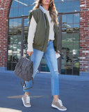 Zip Up Hooded Sleeveless Jackets Casual Loose Fit Drawstring Winter Coats with Pockets