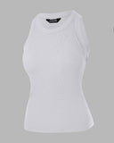 O Neck Sleeveless Basic Slim Fit Skinny Tank Casual Top(Without Pads)
