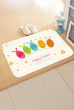 White Happy Easter Day Entrance Mat