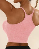 3 Pack U Neck Racer Back Crop Active Top