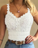 Floral Pattern Shirred Cami Top