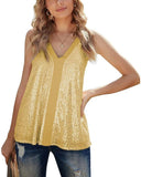 Allover Sequin V Neck Cami Top