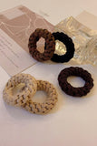 Camel 5 Piece Thick Braided Hair Tie Set