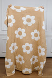 Parchment Floral Printed Soft Throw Blanket 127*152cm