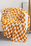 Chestnut Checkerboard Printed Soft Throw Blanket 120*200cm