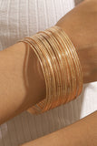 Gold Bohemian Multi Layer Plated Alloy Bangle Bracelet