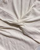 Round Neck Twist Ribbed Hollow Out Dress Sexy Strechy Slit Bodycon Midi Dress