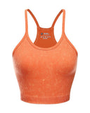 U Neck Racer Back Crop Active Top