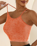 U Neck Racer Back Crop Active Top