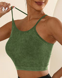 U Neck Racer Back Crop Active Top