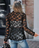 Jacquard & Argyle Pattern Open Front Jacket Casual Crop Coat