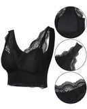 2 Pack Lace Scallop Trim Lace Bralette V Neck Camisoles