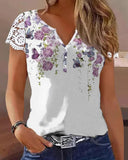 Floral Print Sleeveless Casual Tank Top