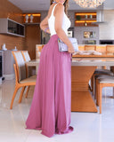 High Waist A Line Flared Pants Casual Loose Fit Wide Leg Summer Pants