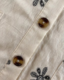 Turn down Collar Short Sleeve Dress Casual Button Dress with Pocket