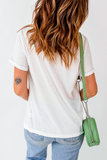 White Christmas Bowknot Graphic Tee
