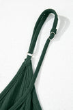 Duffel Green Spaghetti Straps Pocketed Slouchy Maxi Dress