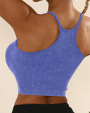 U Neck Racer Back Crop Active Top