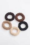 Camel 5 Piece Thick Braided Hair Tie Set