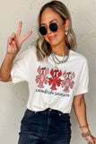 White Crawfish Season Fashion Graphic Crewneck T Shirt