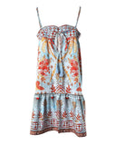 Coconut Tree Pineapple Print Cami Dress