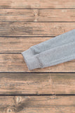 Light Grey Plain Drop Shoulder Crewneck Pullover Sweatshirt