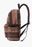 Coffee Vintage Pattern Multi Compartment Large Capacity Backpack