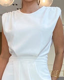 Cap Sleeve Ruched Casual Dress