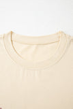 Parchment  Western Burro Cactus Crew Neck Graphic Tee