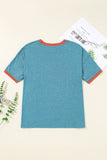 Dusk Blue Kind People are My Kind People Graphic Oversized Tee