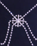 1PCS Snowflake Pattern Rhinestone Body Chain