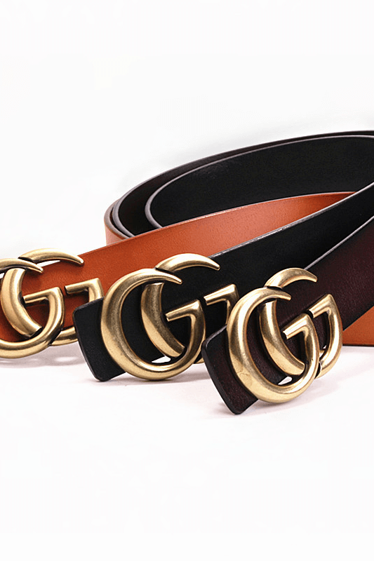 g letters women belt man belt