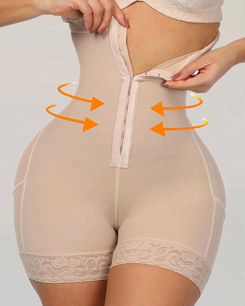 Lace Butt Lifter Trainer Body Shapewear Slimming Underwear With Tummy Control Panties
