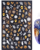 1sheet Christmas Snowflake Deer Pattern Nail Art Sticker