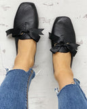 Bowknot Design Casual Flat Shoes