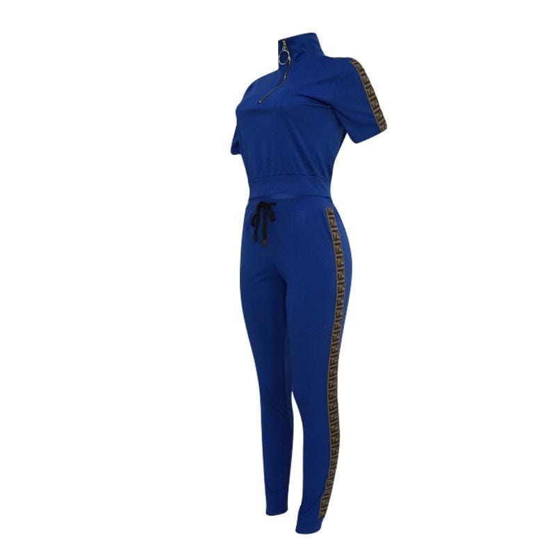 fashion casual sports two pieces set