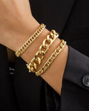 3pcs Simple Chain Bracelet