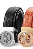 fashion crocodile leather belt