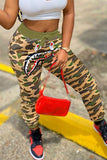 Fashion Casual Camouflage Print Patchwork Harlan Bottoms