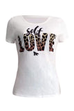 fashion casual letter printing top