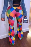 trendy color lump multicolor pants
