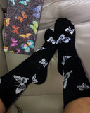 Butterfly Print Short Socks