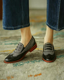 Colorblock Hollow Out Oxfords Shoes