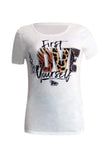fashion casual letter printing top