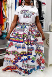 fashion casual letter printing t shirt